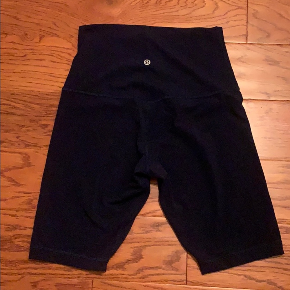 Lululemon Navy Align Super High Rise 10” short